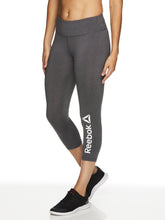 Load image into Gallery viewer, Reebok Women's Quick Capri Branded Leggings
