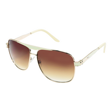 Load image into Gallery viewer, Aviator Sunglasses Black/White
