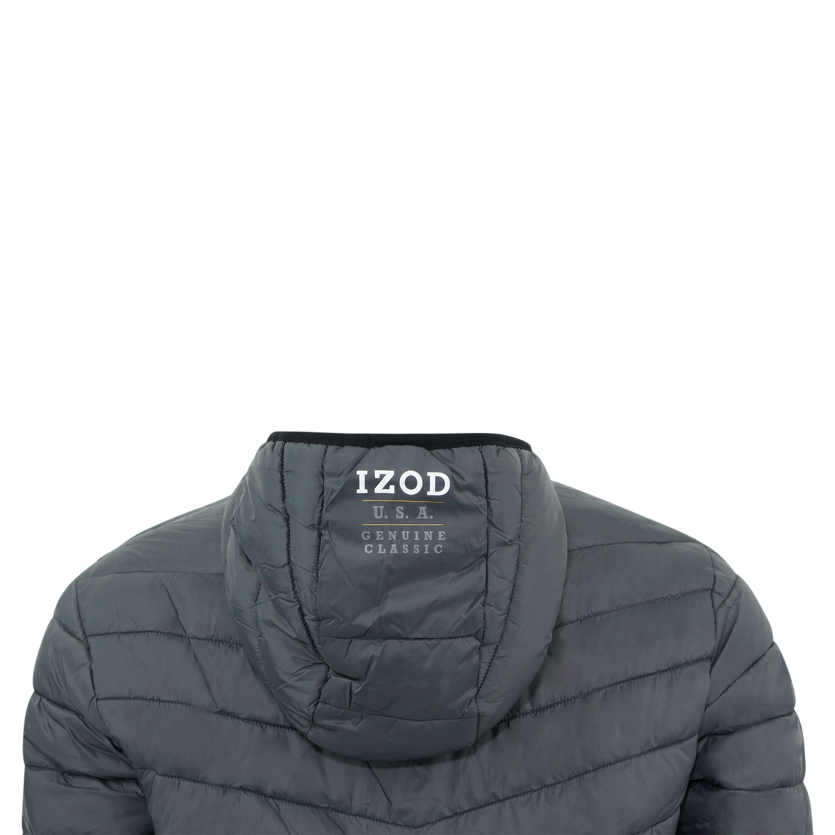 Izod men's quilted full zip best sale puffer jacket