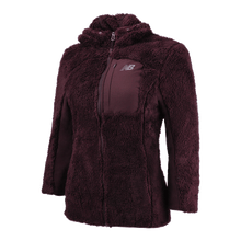 Load image into Gallery viewer, New Balance Women's Full Zip Sherpa Fleece Hooded Jacket
