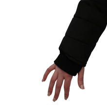 Load image into Gallery viewer, Maralyn &amp; Me Juniors' Asymmetrical Zip Puffer Jacket Black M
