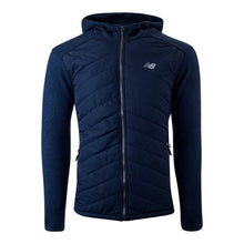 Load image into Gallery viewer, New Balance Men's Quilted Full-Zip Fleece Hooded Jacket
