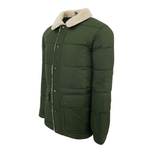 Load image into Gallery viewer, IZOD Men's Sherpa-Lined Collar Winter Jacket Olive M
