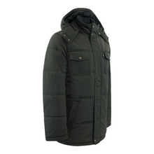 Load image into Gallery viewer, London Fog Men's Big and Tall Puffer Parka Olive XLT
