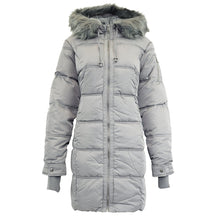 Load image into Gallery viewer, Jessica Simpson Women's Fur Trimmed Sherpa Lined Quilted Puffer Jacket
