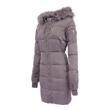 Load image into Gallery viewer, Jessica Simpson Women's Fur Trimmed Sherpa Lined Quilted Puffer Jacket

