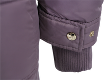 Load image into Gallery viewer, Jessica Simpson Women's Fur Trimmed Sherpa Lined Quilted Puffer Jacket Mauve L
